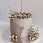 srebrny tort